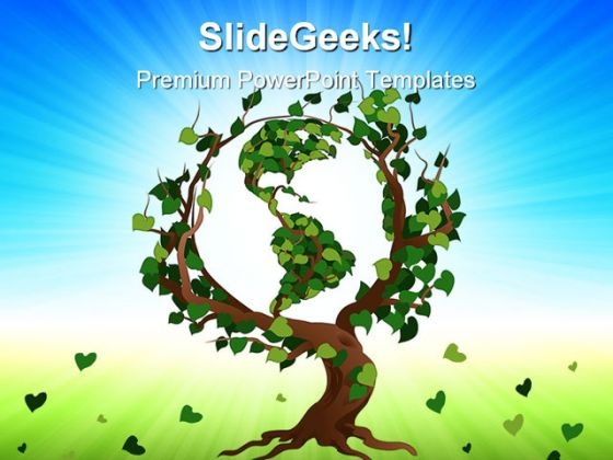 Green World Tree Earth PowerPoint Themes And PowerPoint Slides 0511 Green World Tree Earth PowerPoint Themes And PowerPoint Slides 0511
