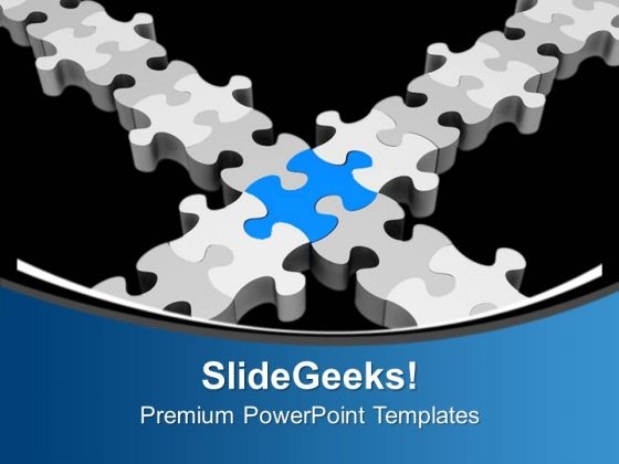 Grey And Blue Jigsaw Puzzles PowerPoint Templates Ppt Backgrounds For Slides 0713 Grey And Blue Jigsaw Puzzles PowerPoint Templates Ppt Backgrounds For Slides 0713