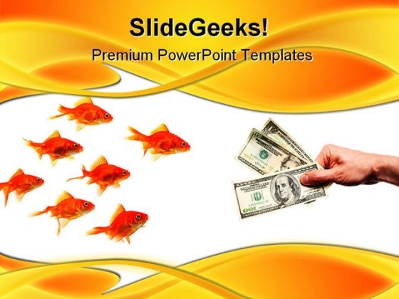 Group And Goldfish Business PowerPoint Background And Template 1210 Group And Goldfish Business PowerPoint Background And Template 1210