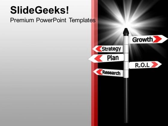 Growth Strategy Plan Research Signboard PowerPoint Templates Ppt Backgrounds For Slides 0213 Growth Strategy Plan Research Signboard PowerPoint Templates Ppt Backgrounds For Slides 0213