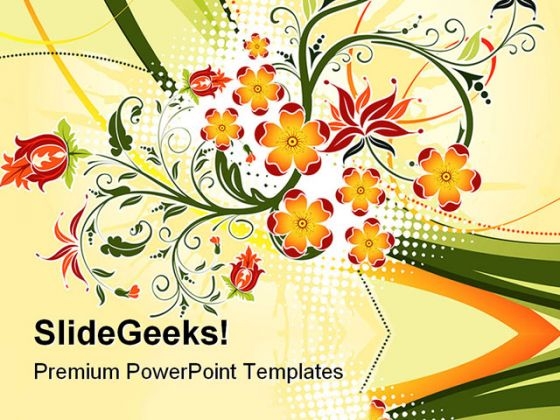 Grunge Flower Background Design PowerPoint Templates And PowerPoint Backgrounds 0611 Grunge Flower Background Design PowerPoint Templates And PowerPoint Backgrounds 0611
