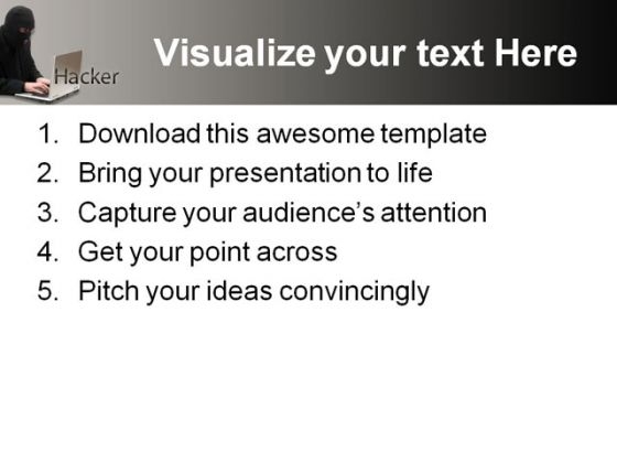 Hacker People PowerPoint Template 0810 adaptable multipurpose