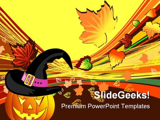 Halloween Autumn Abstract Beauty PowerPoint Template 1010 Halloween Autumn Abstract Beauty PowerPoint Template 1010