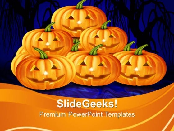 Halloween Pumpkins Vacation PowerPoint Templates And PowerPoint Themes 1012 Halloween Pumpkins Vacation PowerPoint Templates And PowerPoint Themes 1012