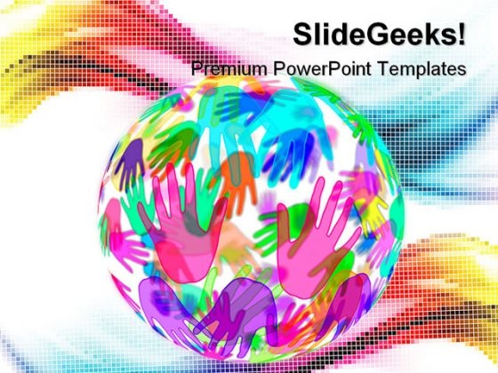 Hands Background Globe PowerPoint Templates And PowerPoint Backgrounds 0311 Hands Background Globe PowerPoint Templates And PowerPoint Backgrounds 0311