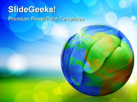 Hands Of The Planet Earth PowerPoint Templates And PowerPoint Backgrounds 0411 Hands Of The Planet Earth PowerPoint Templates And PowerPoint Backgrounds 0411