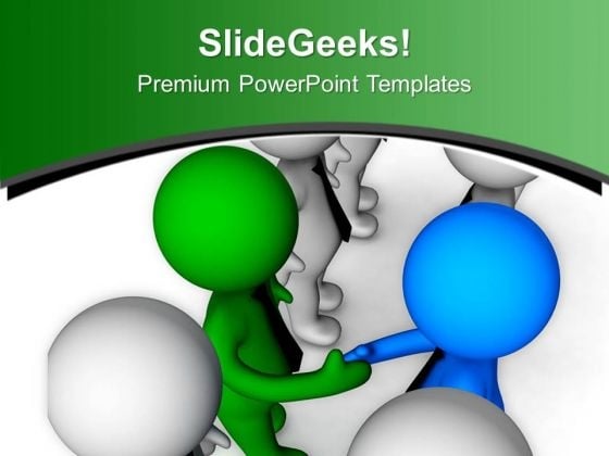 Handshake Between Two Team Leaders PowerPoint Templates Ppt Backgrounds For Slides 0713 Handshake Between Two Team Leaders PowerPoint Templates Ppt Backgrounds For Slides 0713