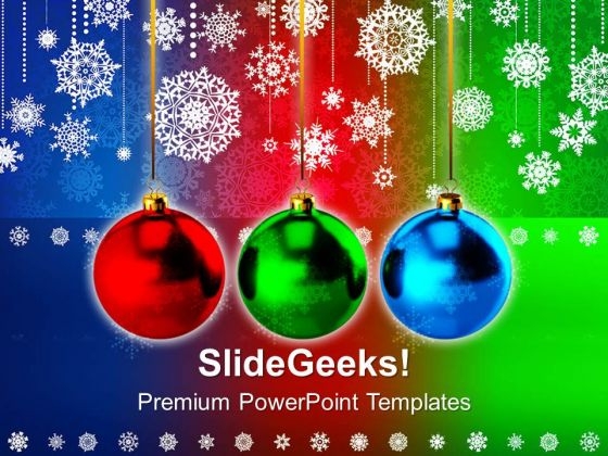 Hanging Christmas Balls Colorful Background PowerPoint Templates Ppt Backgrounds For Slides 1112 Hanging Christmas Balls Colorful Background PowerPoint Templates Ppt Backgrounds For Slides 1112