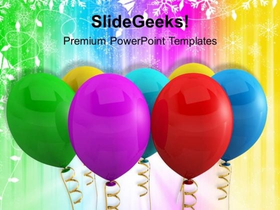 Happy Birthday Balloons Events PowerPoint Templates Ppt Background For Slides 1112