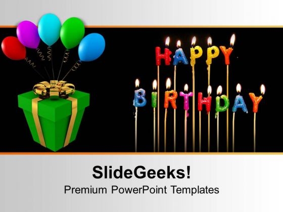 Happy Birthday Gifts And Decoration PowerPoint Templates Ppt Backgrounds For Slides 0313