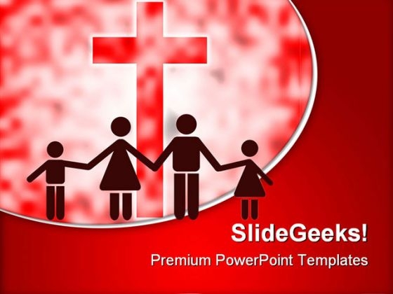 Happy Christian Family PowerPoint Themes And PowerPoint Slides 0811