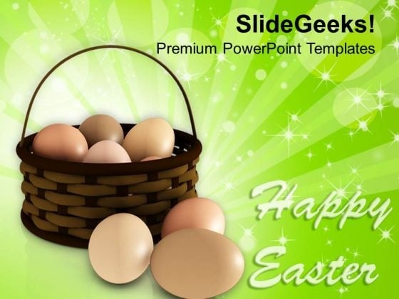 Happy Easter Day With Eggs In Basket PowerPoint Templates Ppt Backgrounds For Slides 0313 Happy Easter Day With Eggs In Basket PowerPoint Templates Ppt Backgrounds For Slides 0313