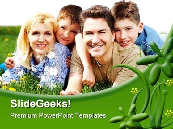 Happy Family People PowerPoint Background And Template 1210 Happy Family People PowerPoint Background And Template 1210