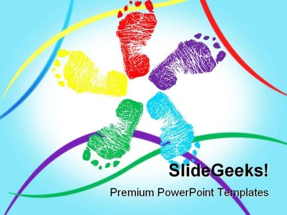 Happy Feet Symbol PowerPoint Templates And PowerPoint Backgrounds 0711 Happy Feet Symbol PowerPoint Templates And PowerPoint Backgrounds 0711