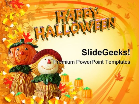 Happy Halloween Holidays PowerPoint Template 1010 Happy Halloween Holidays PowerPoint Template 1010