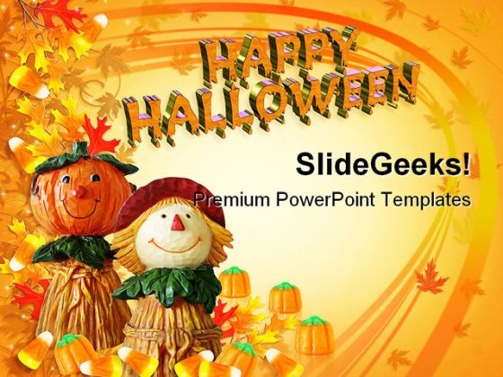 Happy Halloween Nature PowerPoint Template 1110
