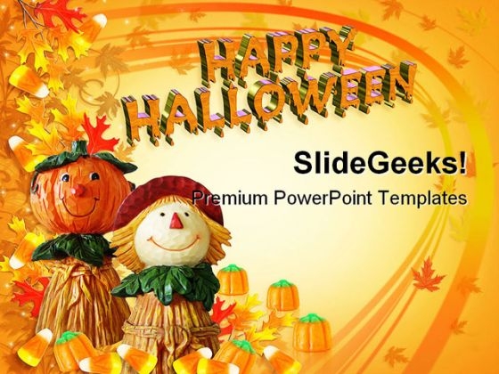 Happy Halloween Nature PowerPoint Template 1110 Happy Halloween Nature PowerPoint Template 1110