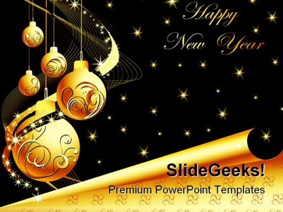 Happy New Year01 Holidays PowerPoint Template 1010 Happy New Year01 Holidays PowerPoint Template 1010