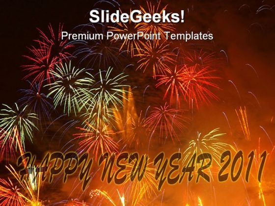 Happy New Year 2011 Festival PowerPoint Background And Template 1210 Happy New Year 2011 Festival PowerPoint Background And Template 1210