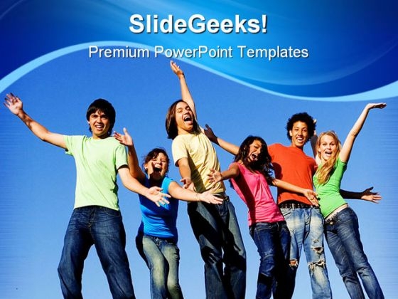 Happy People Entertainment PowerPoint Templates And PowerPoint Backgrounds 0311