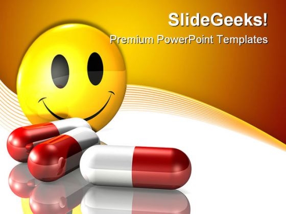 Happy Pills Medical PowerPoint Backgrounds And Templates 0111 Happy Pills Medical PowerPoint Backgrounds And Templates 0111