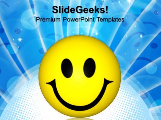 Happy Smiley Face Metaphor PowerPoint Templates And PowerPoint Themes 0812 Happy Smiley Face Metaphor PowerPoint Templates And PowerPoint Themes 0812