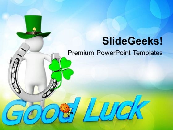 Happy St Patricks Day With Good Luck Holidays PowerPoint Templates Ppt Backgrounds For Slides 0313 Happy St Patricks Day With Good Luck Holidays PowerPoint Templates Ppt Backgrounds For Slides 0313