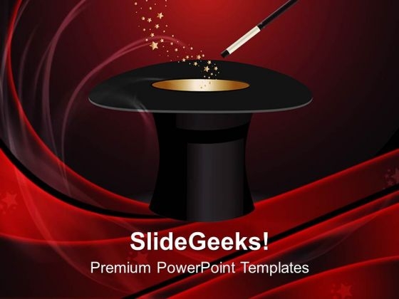Hat Magic Wand With Stars PowerPoint Templates And PowerPoint Themes 0712 Hat Magic Wand With Stars PowerPoint Templates And PowerPoint Themes 0712