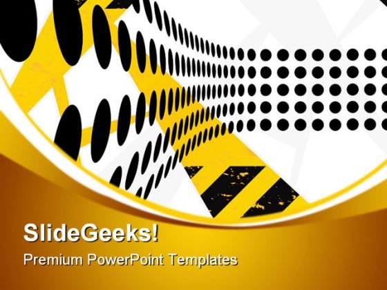 Hazard Dots Abstract PowerPoint Themes And PowerPoint Slides 0811