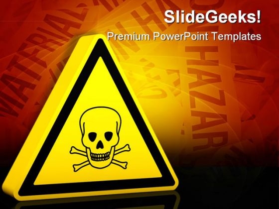 Hazardous Poison Sign Industrial PowerPoint Templates And PowerPoint Backgrounds 0311