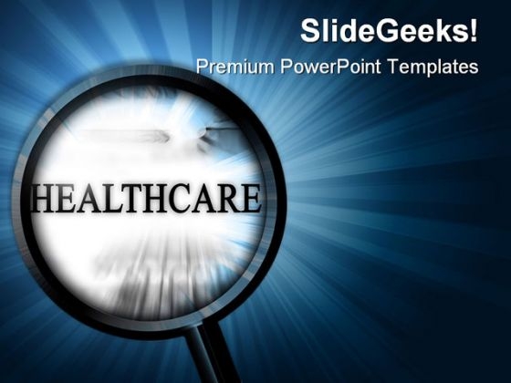 Healthcare With Magnifier Health PowerPoint Themes And PowerPoint Slides 0911 Healthcare With Magnifier Health PowerPoint Themes And PowerPoint Slides 0911