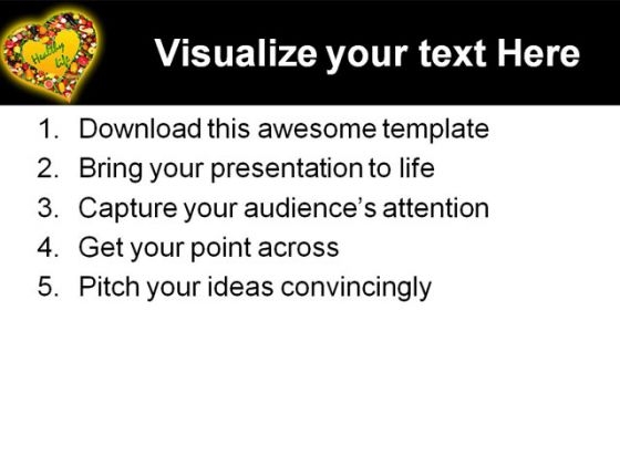 Healthy Life People PowerPoint Template 0610 engaging analytical