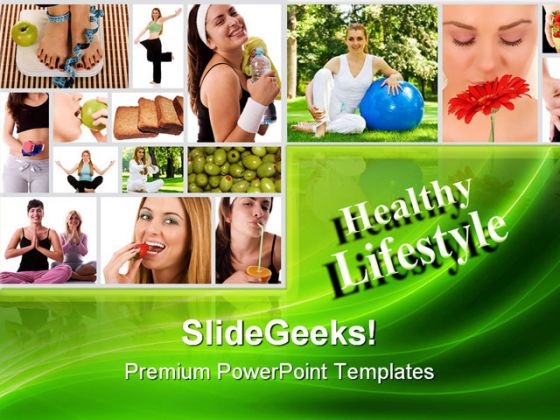 Healthy Lifestyle Fitness Health PowerPoint Templates And PowerPoint Backgrounds 0911