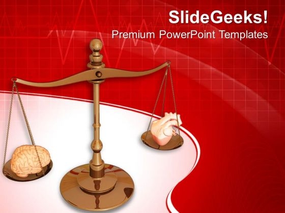 Heart And Brain Both Are Important PowerPoint Templates Ppt Backgrounds For Slides 0713 Heart And Brain Both Are Important PowerPoint Templates Ppt Backgrounds For Slides 0713