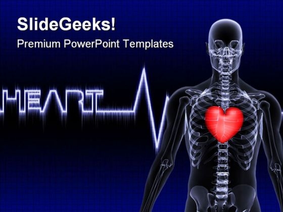 Heart Line Medical PowerPoint Templates And PowerPoint Backgrounds 0811