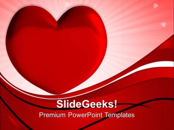 heart love metaphor powerpoint templates and powerpoint themes 0712