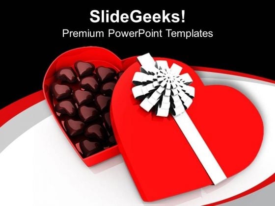 Heart Shaped Chocolate For Gifiting PowerPoint Templates Ppt Backgrounds For Slides 0713 Heart Shaped Chocolate For Gifiting PowerPoint Templates Ppt Backgrounds For Slides 0713