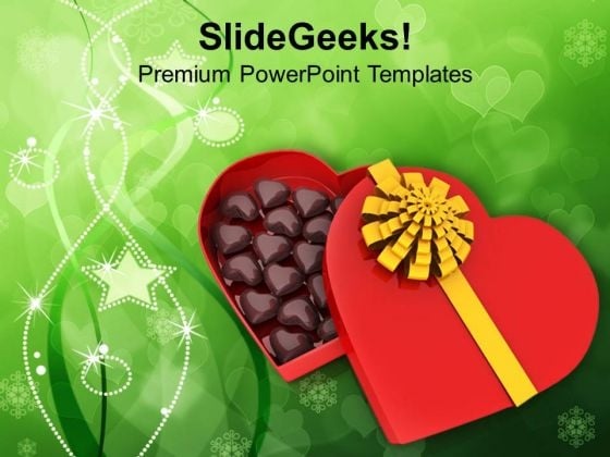 Heart With Chocolates For Valentines Day PowerPoint Templates Ppt Backgrounds For Slides 0213 Heart With Chocolates For Valentines Day PowerPoint Templates Ppt Backgrounds For Slides 0213