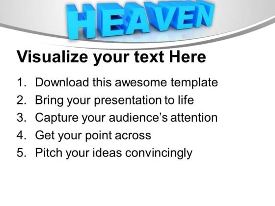 Heaven Faith PowerPoint Templates Ppt Backgrounds For Slides 1112 template impactful