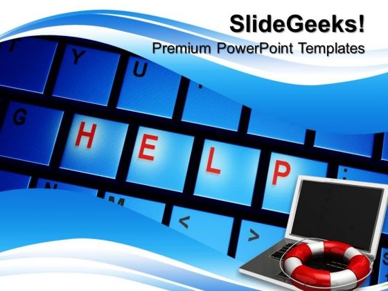 Help Computer Internet PowerPoint Templates And PowerPoint Themes 0712
