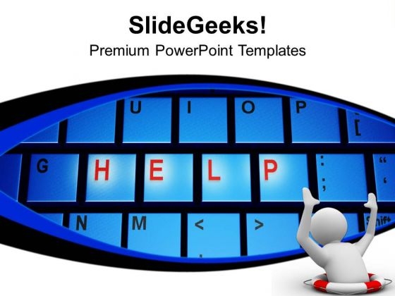 Help On Keyboard Computer PowerPoint Templates Ppt Backgrounds For Slides 1212 Help On Keyboard Computer PowerPoint Templates Ppt Backgrounds For Slides 1212