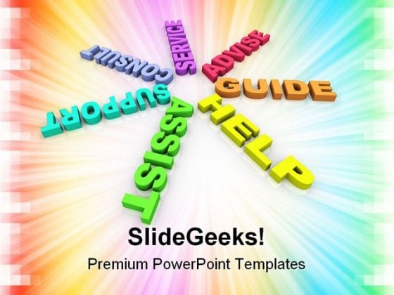 help_support_guide_business_powerpoint_templates_and_powerpoint_backgrounds_0911_title