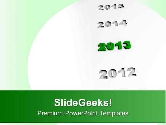 Highlights 2013 New Year PowerPoint Templates Ppt Backgrounds For Slides 0113