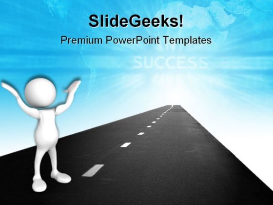 Highway Success PowerPoint Themes And PowerPoint Slides 0711 Highway Success PowerPoint Themes And PowerPoint Slides 0711