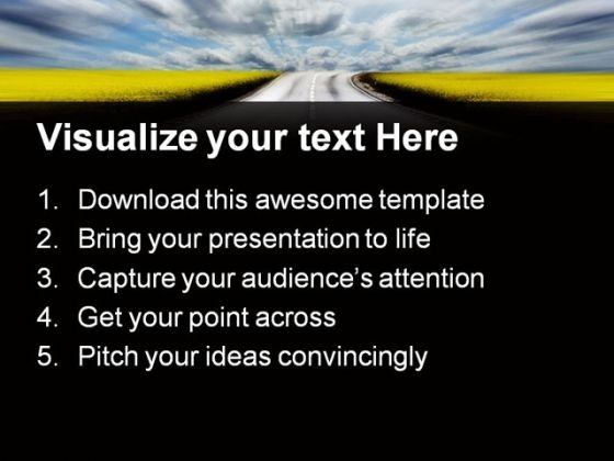 Highway To Success PowerPoint Themes And PowerPoint Slides 0811 Highway To Success PowerPoint Themes And PowerPoint Slides 0811