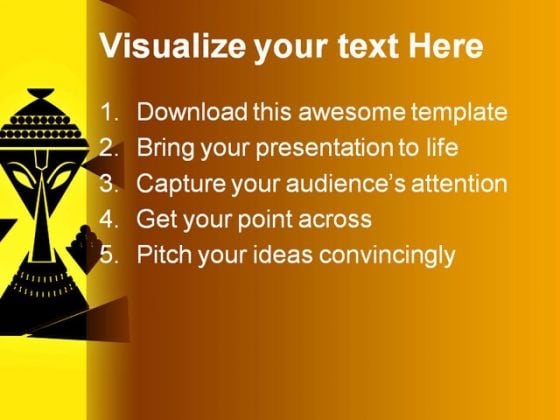 Hindu Ganesha Religion PowerPoint Template 0610 interactive professionally
