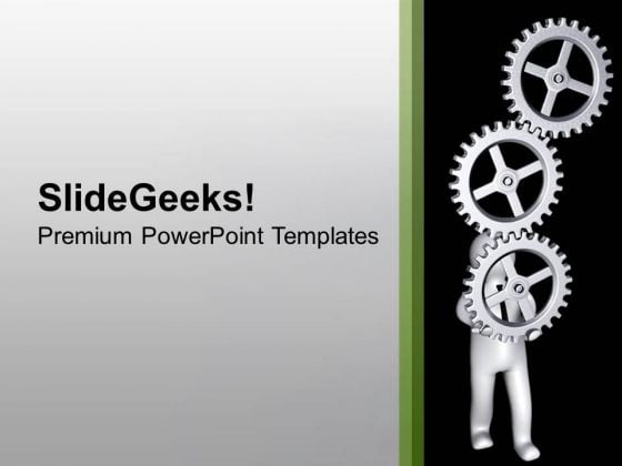 Hold The Right Gear For Good Process PowerPoint Templates Ppt Backgrounds For Slides 0613 Hold The Right Gear For Good Process PowerPoint Templates Ppt Backgrounds For Slides 0613
