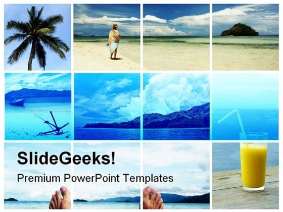 Holidays Dreams Beach PowerPoint Themes And PowerPoint Slides 0811