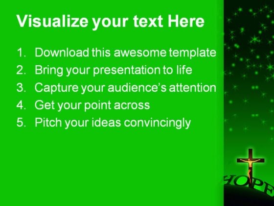 Hope People PowerPoint Template 0810 designed template