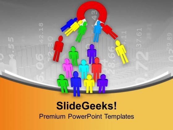 Horseshoe Magnet Capturing Human Figures PowerPoint Templates Ppt Backgrounds For Slides 0713 Horseshoe Magnet Capturing Human Figures PowerPoint Templates Ppt Backgrounds For Slides 0713